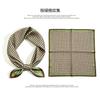 [111 Mulberry Silk] Spring and Autumn Versatile Colorful Scarf Small Scarf Silk Scarf 11cm Small Square Scarf Women