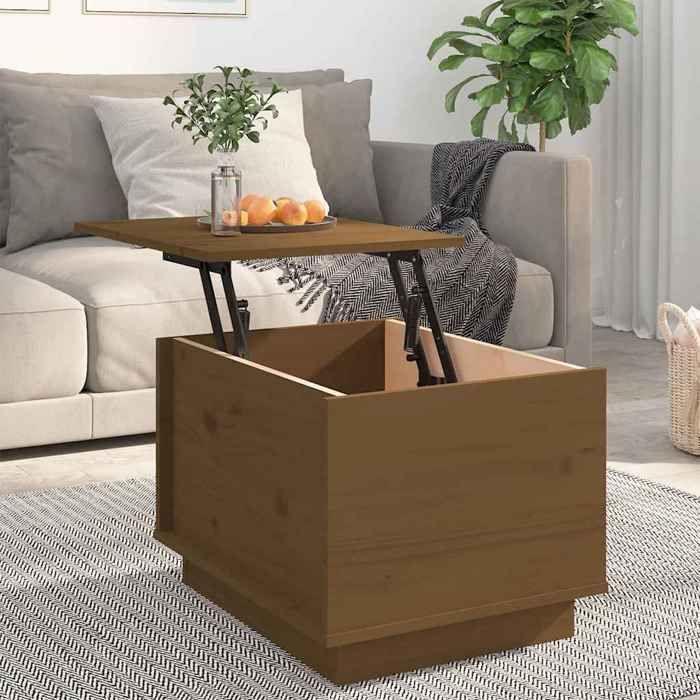 813413 vidaXL Table basse Marron miel 40x50x35 cm Bois massif de pin