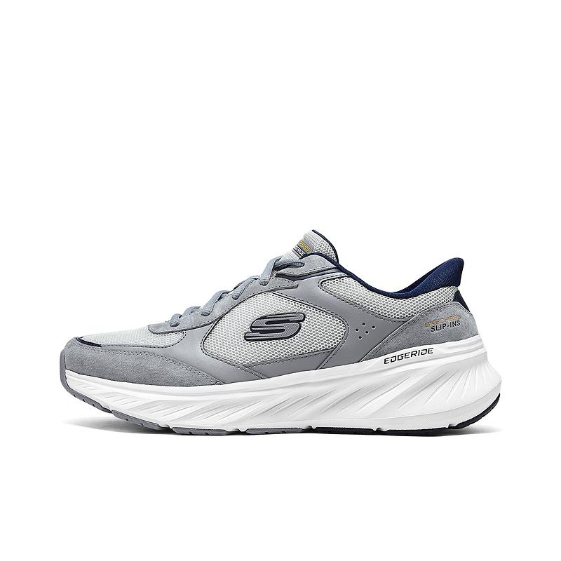 Skechers Edgeride Comfortable Versatile Durable Lightweight Low-Top Casual Shoes Men sneaker Gray 232947-GYNV 41
