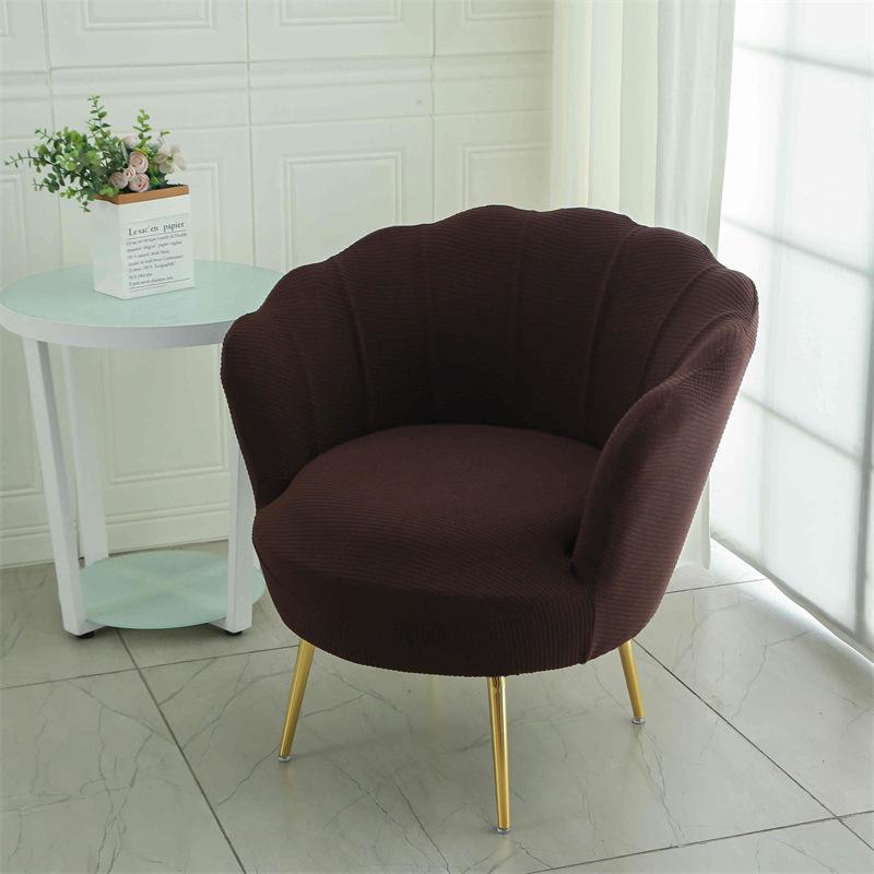 Schminkstuhl Sofa Blütenblatt Stuhlbezug Elastisch Polarfleece Hoher Sessel Hocker Staubschutzhüllen für Schlafzimmer Heim Lesezimmer Dekoration