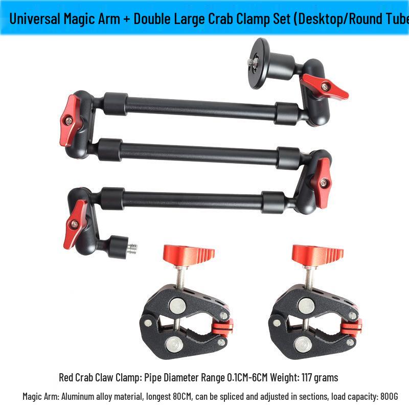 Universal Multi-functional Mobile Streaming Arm with Mic Holder and Fill Light Bracket