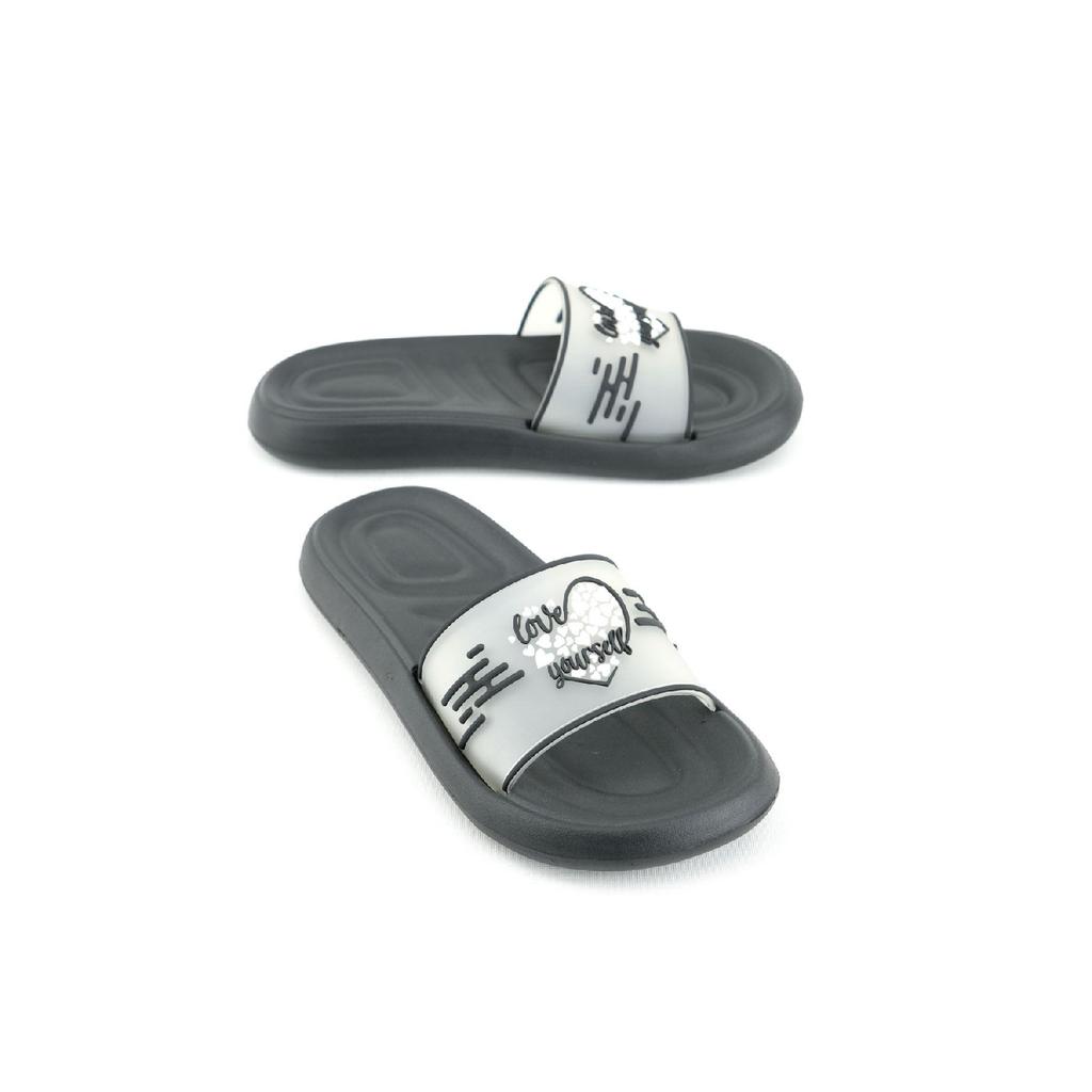 Pantoufles d'été pour femmes à motif chat et patte, semelle souple, légères