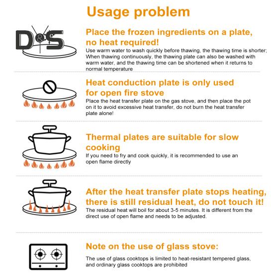 Gas Stove Heat Diffuser with Removable Handles Anti-Scald Handle Even Heat Distribution Multi-Purpose Flame Guard for Stewing Frying Camping Reducer