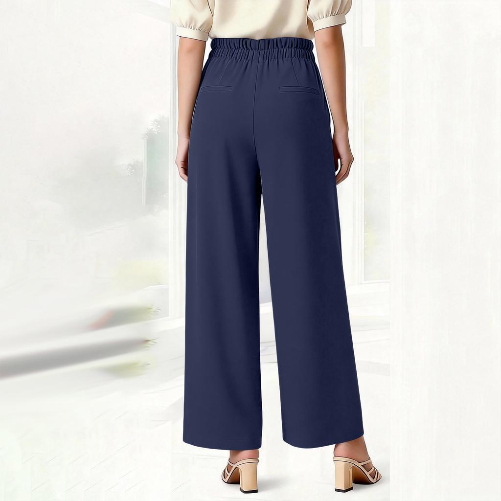 Women's Soft And Flowing High-Waisted Cropped Pants