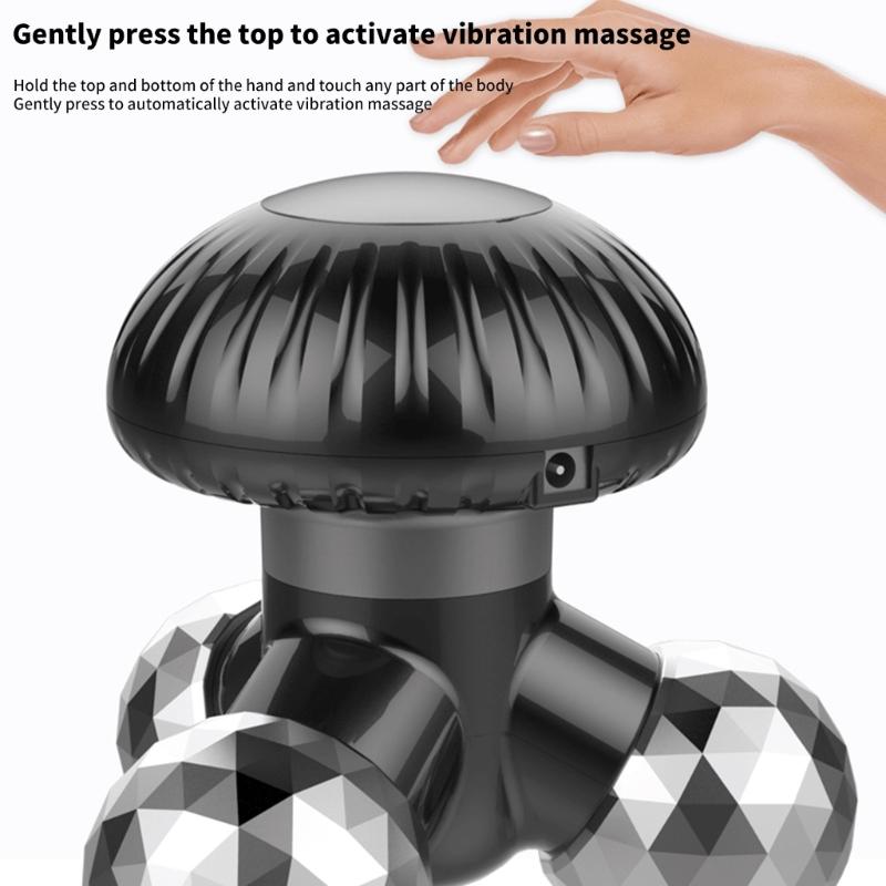 Mini Rechargeable Muscle Vibrations Massagers Handheld Vibrating Device For Back Neck Shoulder Full Body Relaxation Care
