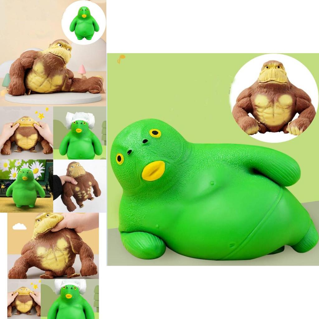 Creative King Toy Stress Relief Cartoon Soft Rubber Sand Sculpture Funny Decompression Doll