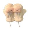 Winter Fuzzy Gloves Women Cartoon Warm Gloves Cute Thickened Fleece Lined Gloves for Indoor Outdoor Exercise Driving