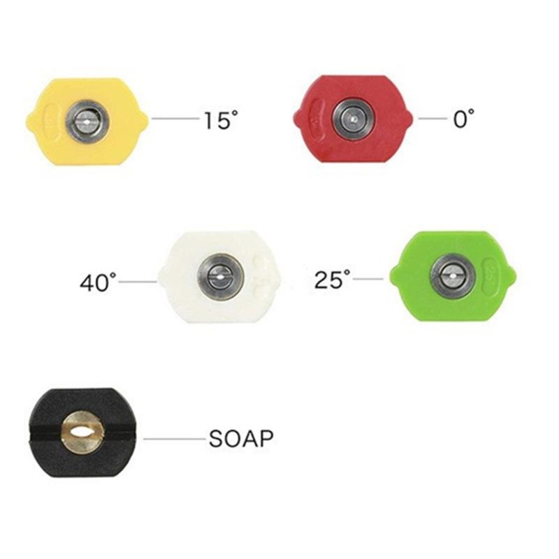 Pressure Washer Nozzle Holder 1/4Inch Quick Connect Nozzle Tip Holder Connector Holds 5 Nozzle Tip