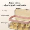Pill Box Easy to Carry Pills Organizer with Handles And Leak-Proof Compartments Holder for Travel Gym Work