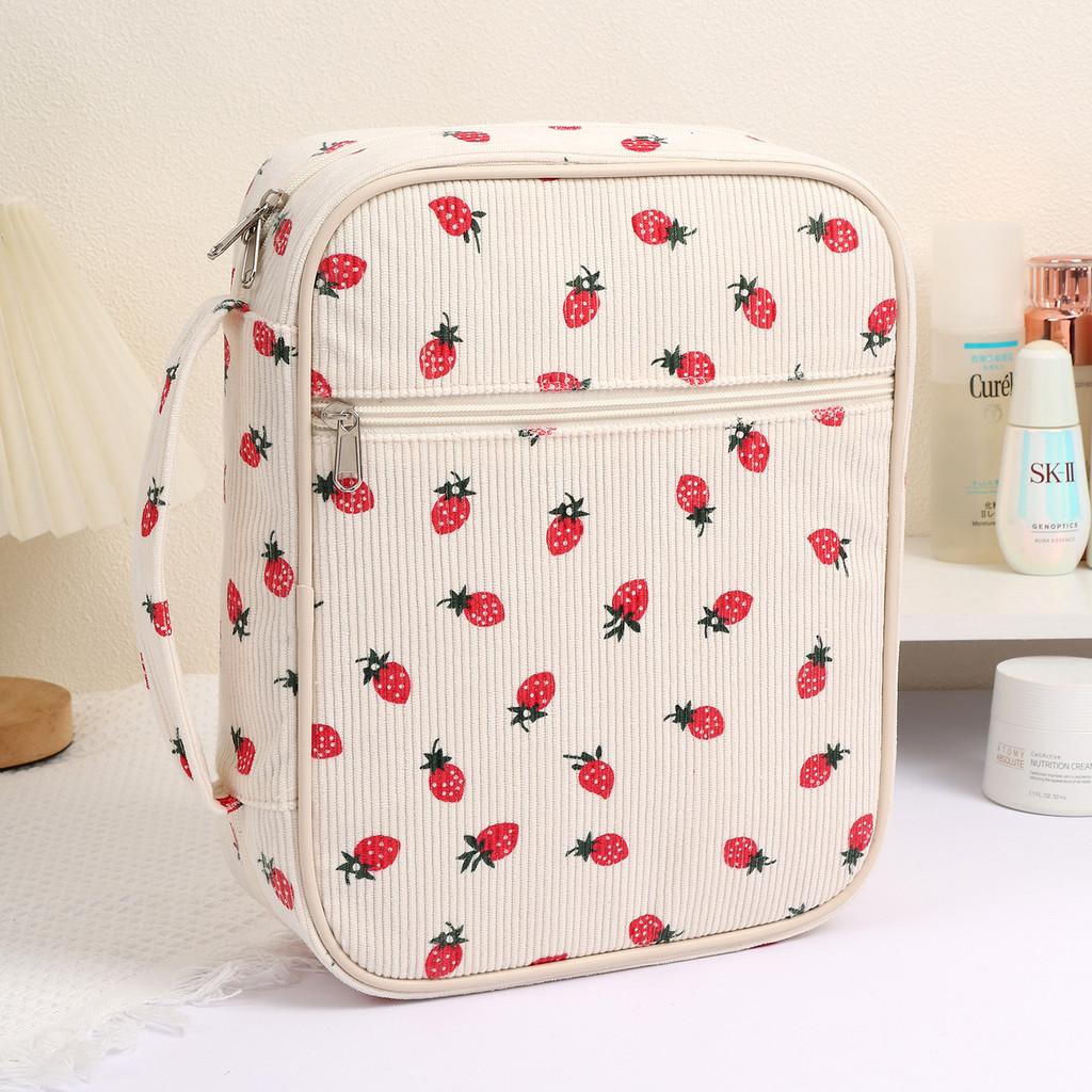 Cube Storage Bag With Multicompartment Cotton Material For Travel And Organizing