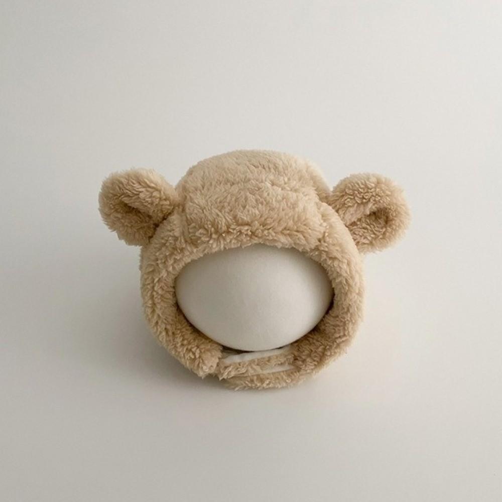 Soft Beanie Cap Windproof Infant Earflaps Hat Lovely Baby Plush Hat