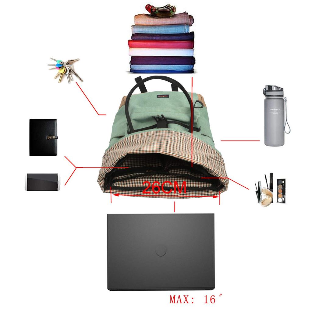 TOURBON Bike Pannier Bag Bicycle Rear Pack Leisure Daily Backpack Handbag