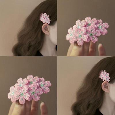 Fabric Irregular Flower Hairpin Fashion Sweet Early Spring Accessories BB Clip Small Fresh Bangs Side Clip Hair Accessories Women
