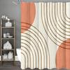 Arch Sun Modern Minimalist Shower Curtain, Bathroom Decorative Shower Curtain, Waterproof Shower Curtain with Hooks