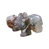 Hand Carved Healings Crystals Gemstones Elephant Statue Collectible Figurines