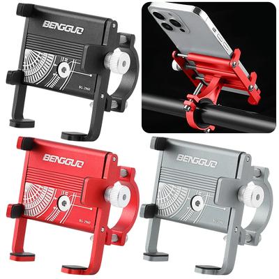 Bicycle Phone Reliable Mount Aluminium Alloy Smart Electric Bicycle Phone Support Shockproof Fixed Navigation Bracket Adjustable