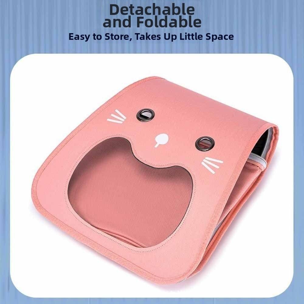 Bolsa Transportadora Dobrável para Gatos Grande Capacidade Respirável Bolsa de Transporte para Filhotes Dobrável Mãos Livres Bolsa de Viagem para Animais de Estimação Transporte de Animais
