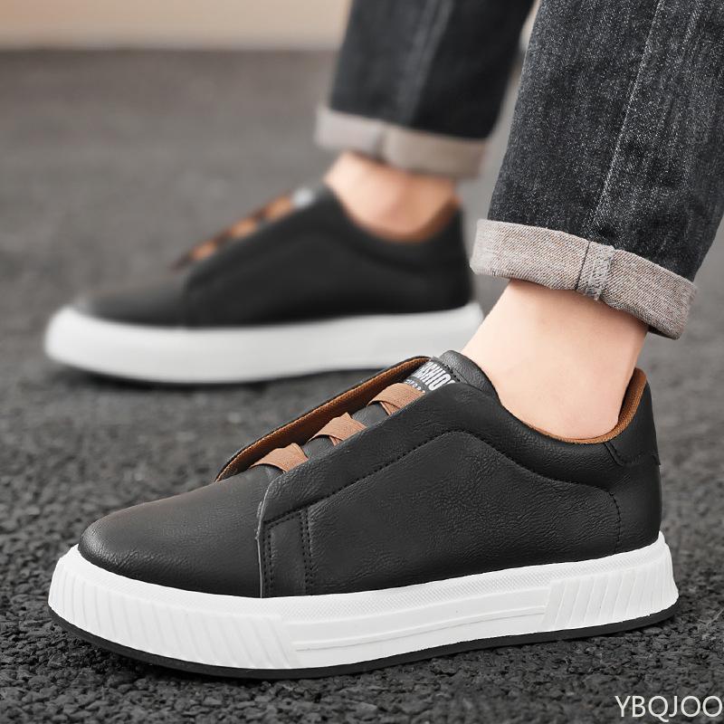 Fashion Trendy Shallow Mouth Men's Shoes 2025 Spring New Casual Personalized Men's Thick Soled Vulcanized Shoes Zapatos Hombre Sneakers