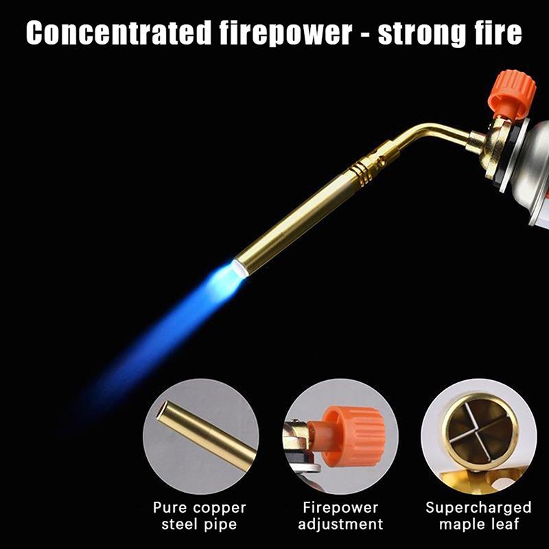 Butane Burner Welding Gas Torch Flame Gun Brazing Flamethrower Outdoor Camping Bbq Portable Soldering Heat Gun