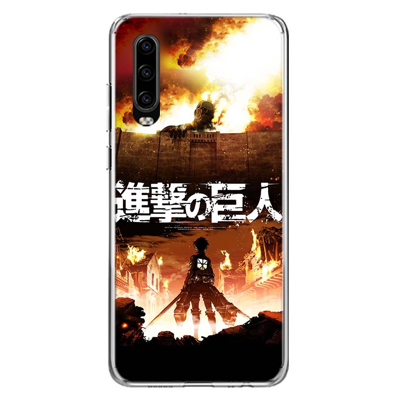 Attack on Titan Anime Cover Phone Case For Huawei P30 P20 P10 P40 P50 Pro Mate 20 40 30 10 Lite Popular Fundas Art Gift Coque