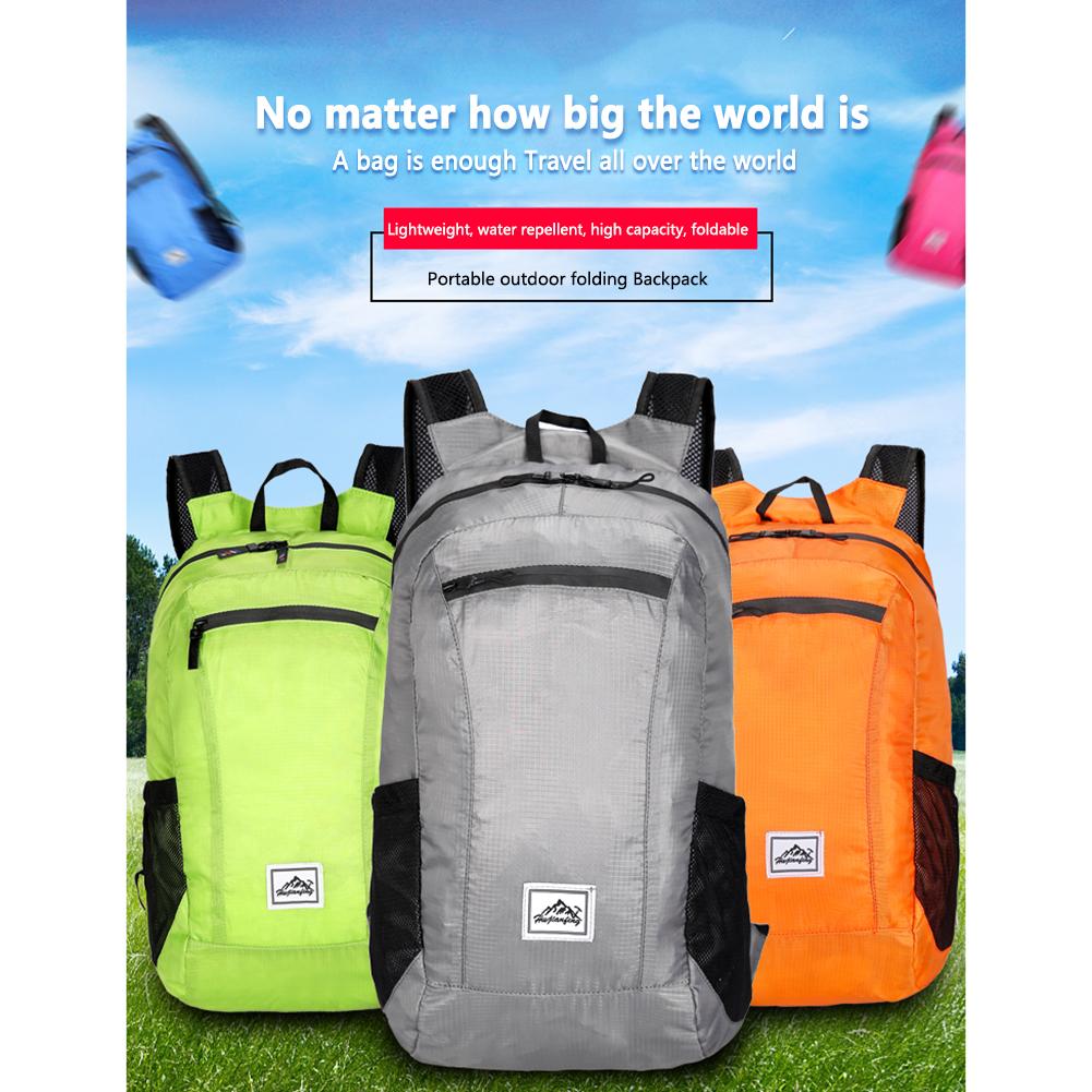 Zaino Pieghevole Da Trekking Ultraleggero Impermeabile: 40L In Nylon Per Viaggi, Escursioni, Uomo/Donna