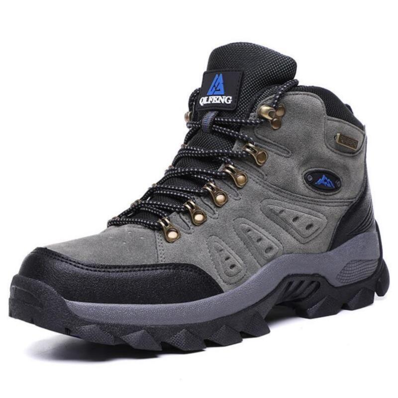 Outdoor High-Top Hiking Shoes Waterproof Trekking Shoes Same Style Cotton Material Mountain Climbing Shoes For Men