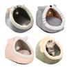 Deep Sleep Cat Bed Cartoon Pet Bed Foldable Removable Washable Pet Sleeping Bed for Small Dog Cats Mat Bag Cave Washable