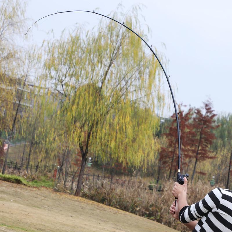 Rybářský naviják Kombinovaný prut 1,8m-2,4m Karbonový prut s 12+1BB Rybářský naviják pro mořský lov kaprů