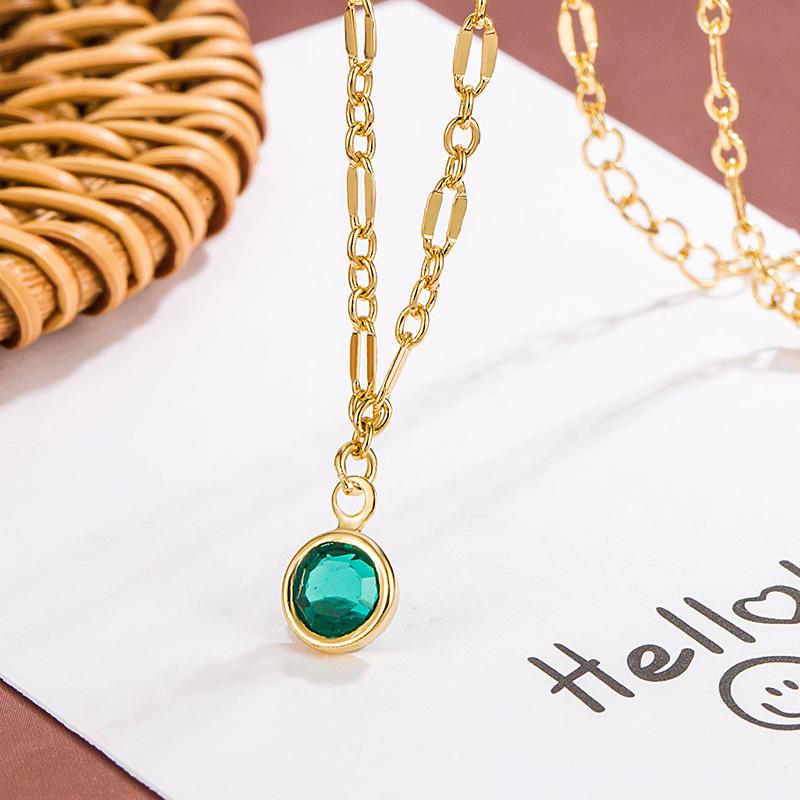 Ladies Crystal Pendant Necklace Jewelry