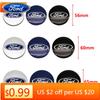 Car Sticker Ford New 2025 Hot 4pcs 56mm 60mm 65mm Car Styling Wheel Center Hub Caps Stickers Badge For Ford Fiesta Mondeo Fusion