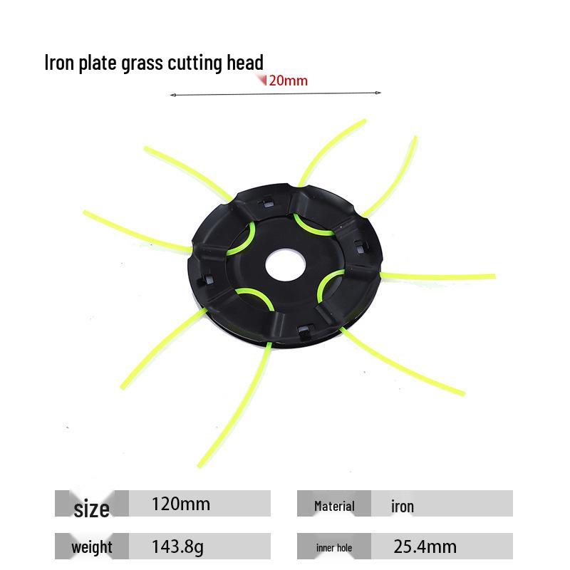 

Universal Auto-Release Trimmer Head: Steel Wire & Nylon for Easy Weeding