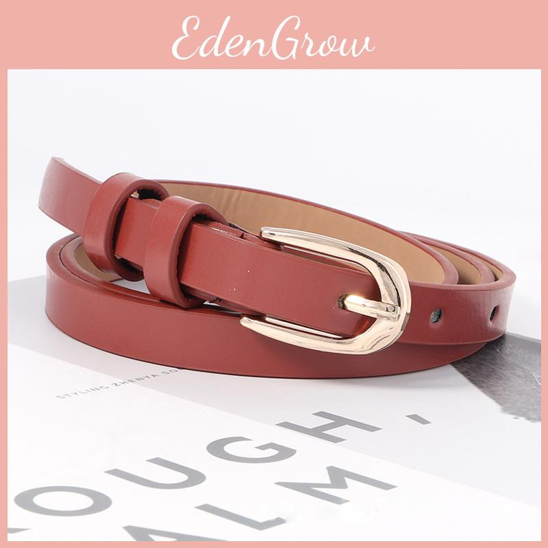 Buckle Halfround Womens Belt Versatile Minimalist Decorative Korean Style
