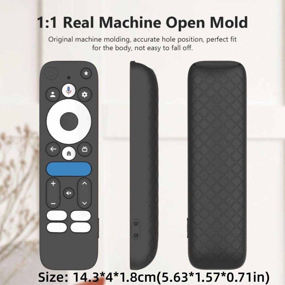 New Silicone Protective Case with Lanyard Protector Soft Shell Shockproof Remote Control Sleeve for onn.GoogleTV Box 4K Pro 2025