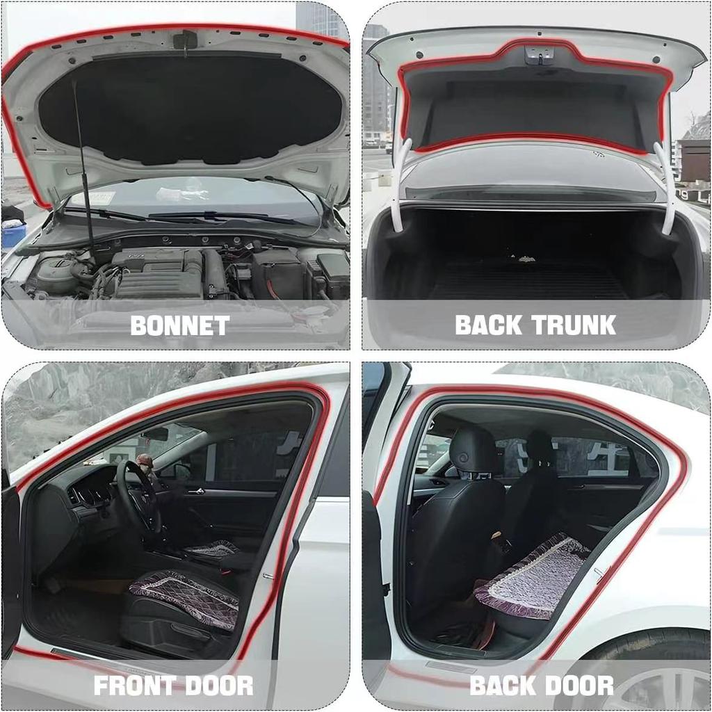 Autotürdichtungsstreifen Aufkleber Weatherstrip Gummi B-Form Türdichtungen Schalldämmung Autotürdichtmittel Autos Zubehör