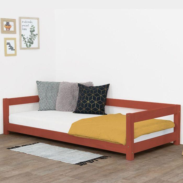 STUDY Children's Bed 90 X 190 Brick Red