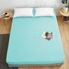 High Quality Fitted Sheet Multiple Colors Super Soft and Breathable Mattress Covers Protector Sofa Cover Single/Double Bed Sheet Solid Color Bed Cover