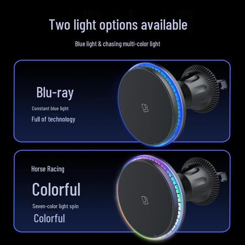 Magnetic Wireless Car Charger & Phone Holder for Apple 15