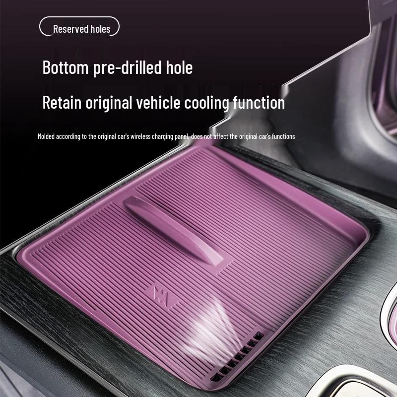 Xiaomi SU7/YU7 Wireless Charging Silicone Pad: Non-slip Car Cup Holder Accessory