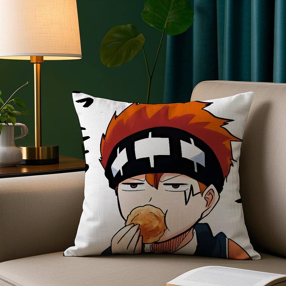Anime Funny M-Mashle Magic Pillow Case Plush Fabric Soft Pillowcase Double Sided Print Sofa Cushion Cover Throw