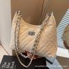 Rhombus Chain Bag Women's Spring and Summer 2025 New Fashion Niche Shoulder Messenger Bag High-end Bucket Bag