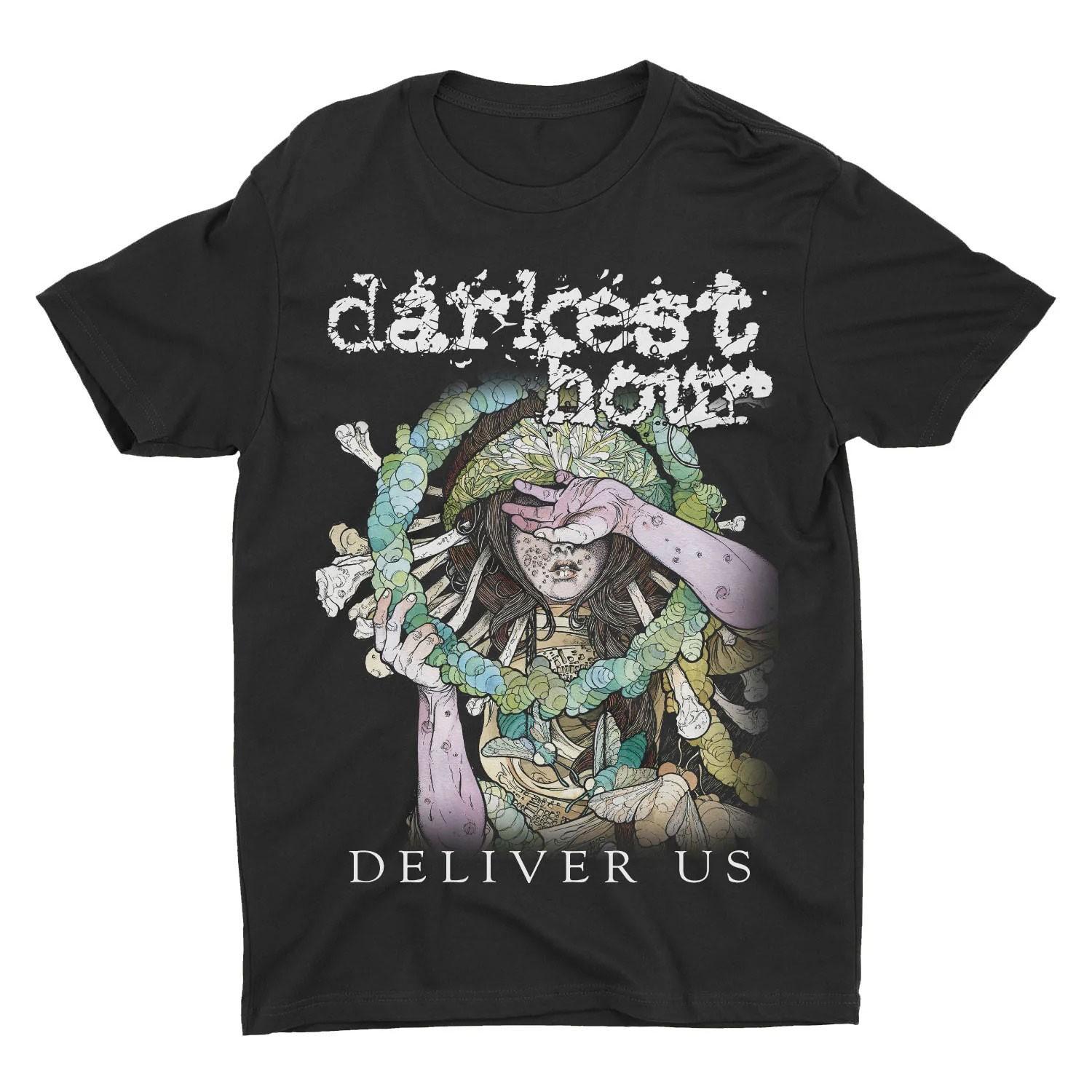 Men s Darkest Hour Deliver Us T-Shirt Mens Womens Tees Top Black L