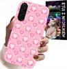 Etui Do Samsung Galaxy A36 5G - Serca Kratka Różowa Obudowa Case + Szkło