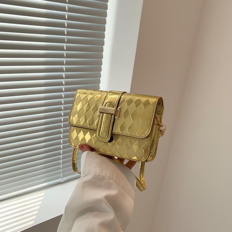 Fashionable Pu Leather Small Square Bag Elegant Crossbody Handbag For Daily Use