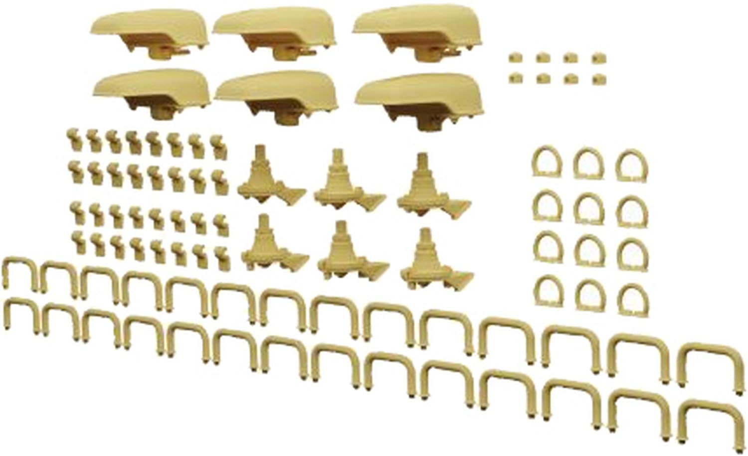 Lithocraft WWII German Tank Destroyer Hetzer Notek and Loop Set for Plastic Model Kits 1/35 38(t) Light, Handle, Tie-Down (LK350078) (Tank)