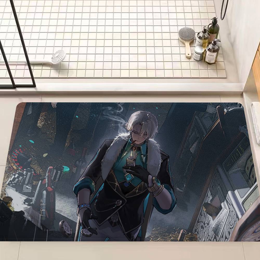 Game Character Aventurine Entrance Door Mat Nordic Style Home Doormat Bathroom-Toilet Mats Bedroom Hotel Decor Mat