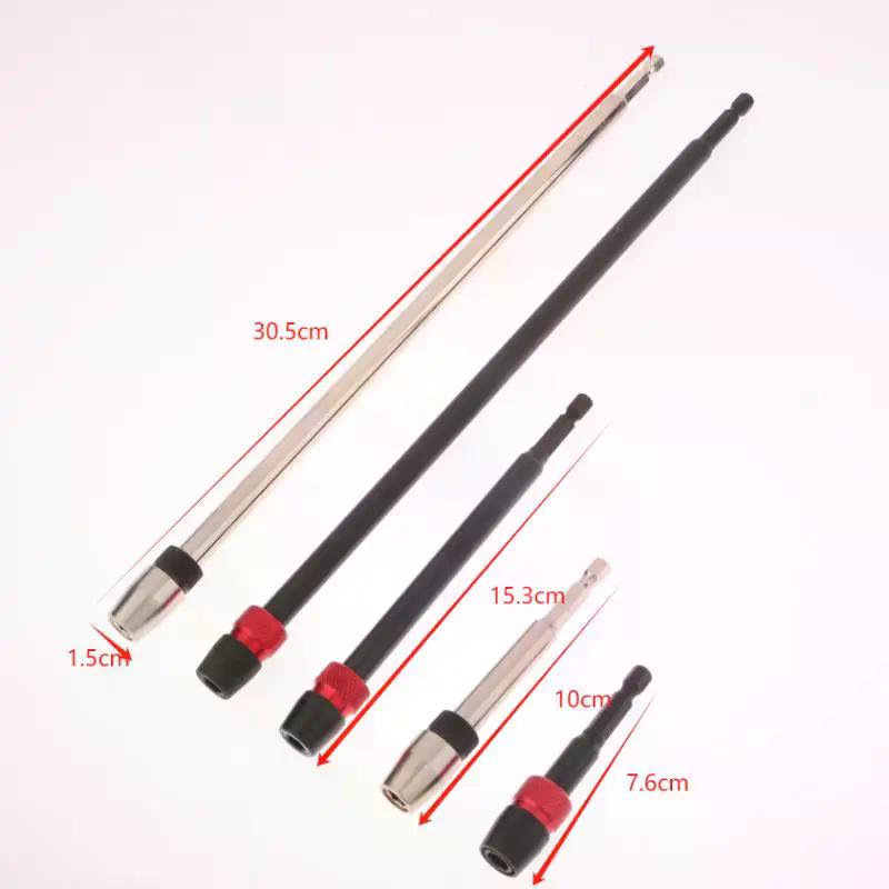 75/100/150/300MM 1/4 Cala Sześciokątny Szybkozłączny Przedłużacz Bitów do Wkrętarki Elektrycznej Narzędzia Ręczne