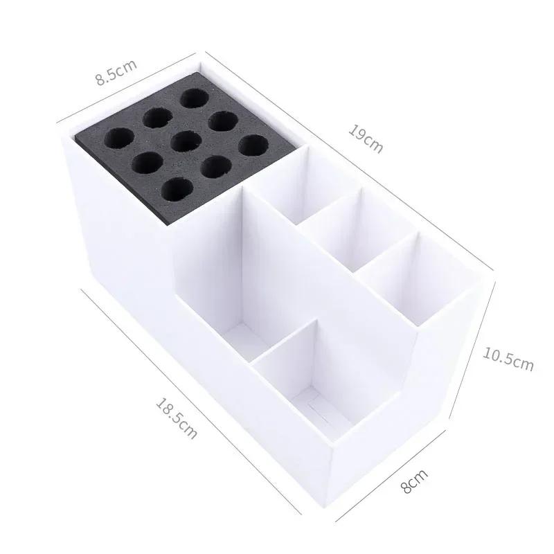 Professional Barber Tools Storage Box Hair Scissors Comb Clip Rack Hairdressing Cosmetic Tool Storage Box Barbershop Accessories