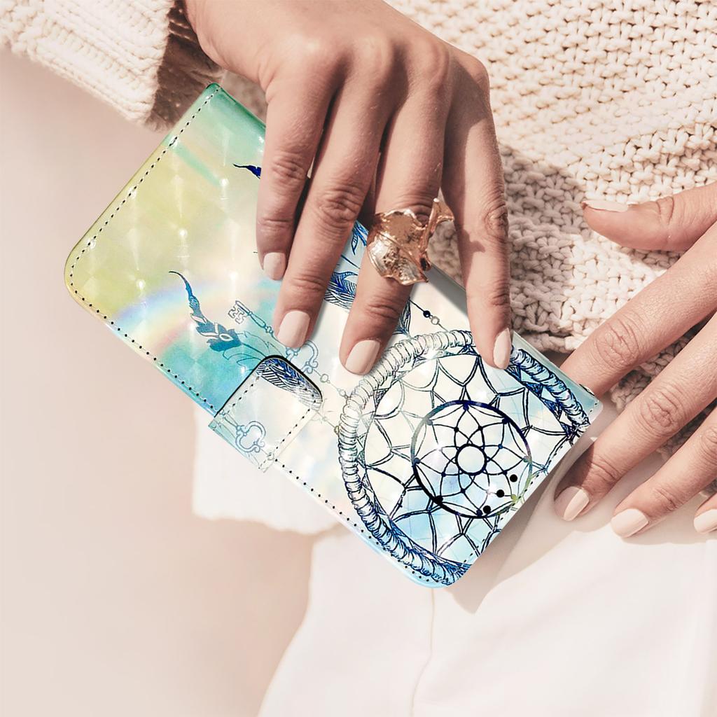 For Nothing Phone (2a) Plus/Phone (2a) Leather Case 3D Pattern Printing Wallet Stand Mobile Cover with Strap