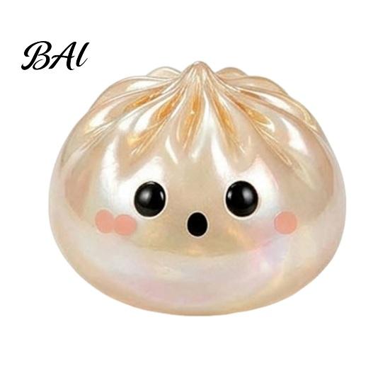 Dumpling Shaped Toy 1/6Pcs Halloween Stress Relief Toy, Devil Pumpkin Eyeball Skeleton Squeeze Party Favors Anxiety Reduction Dough Bun Fidget