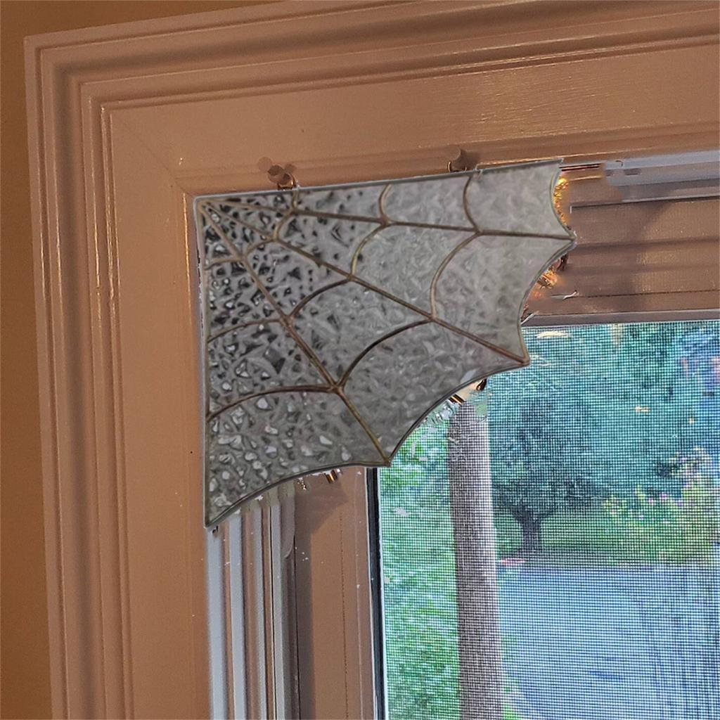Halloween Door Corner -, -, Colored Glass Window Frame Decoration